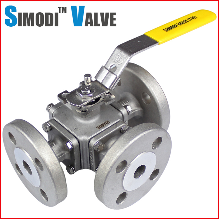 ANSI/ASME Standard Three-Way Flanged Ball Valve