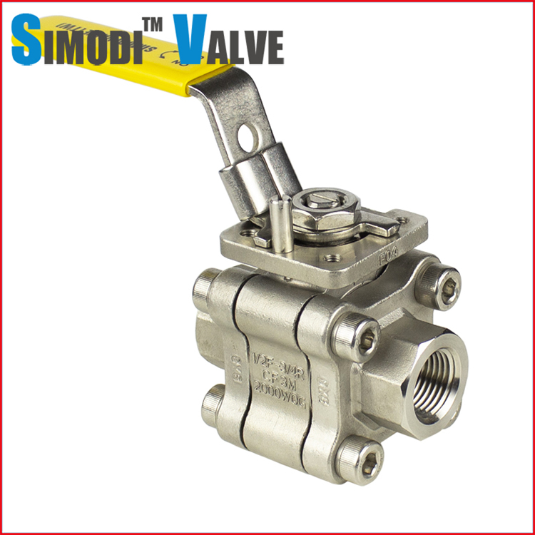 2000 PSI Three-Piece  Ball Valve