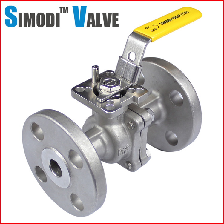 ANSI/ASME 300 lb class direct-mounted platform flanged ball valve