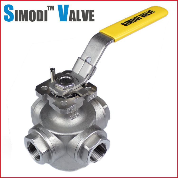 两进两出五通球阀