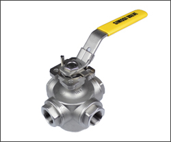 两进两出五通球阀